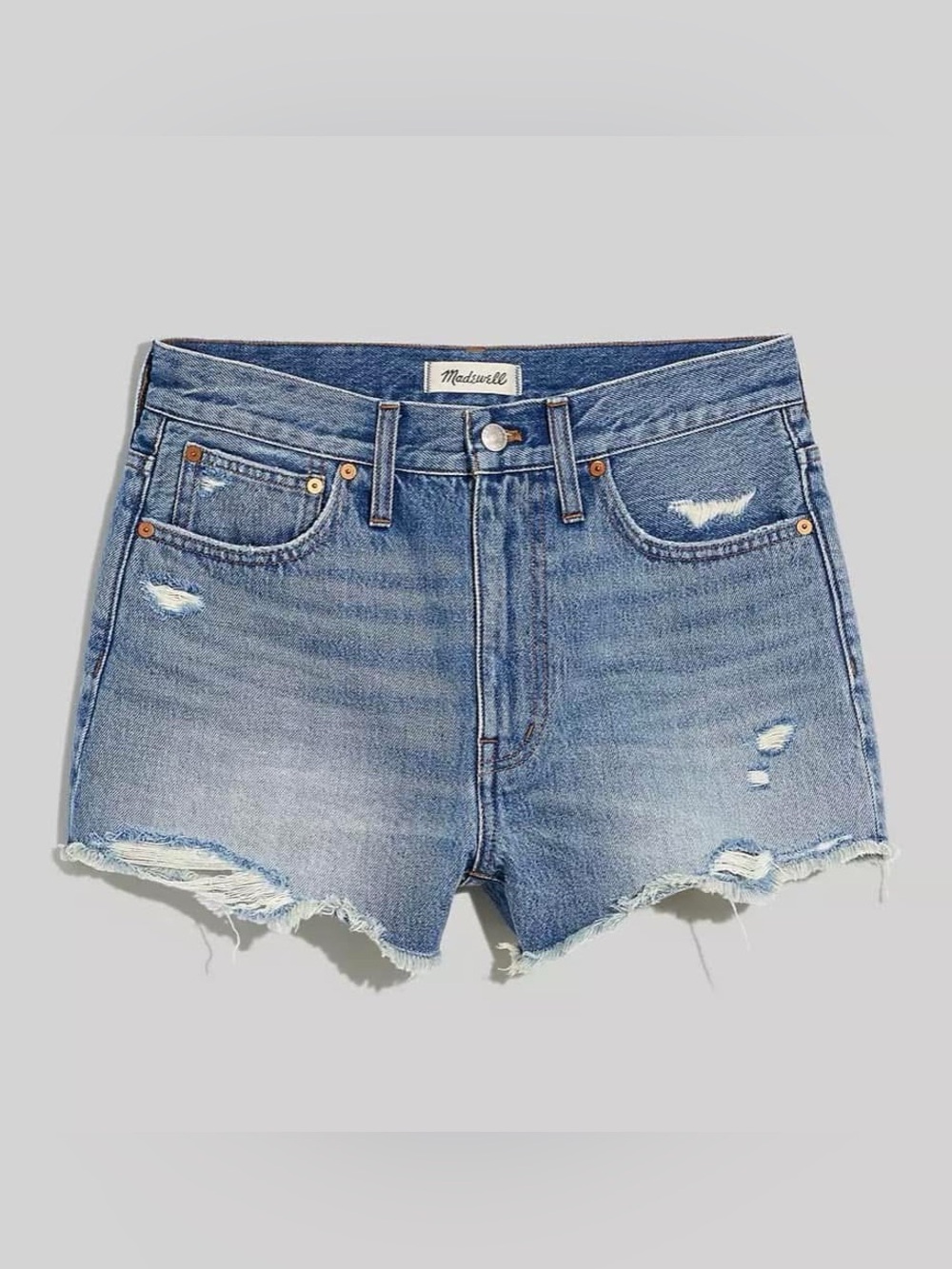 Madewell The Perfect Jean Denim Short Destroyed 28 Raw Hem